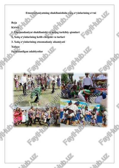 xalq o'yinlarining etikogiya ahamiyati — DOCX