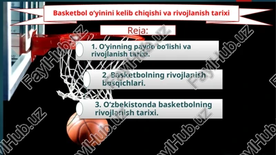 basketbolo‘yini tarixi — PPTX