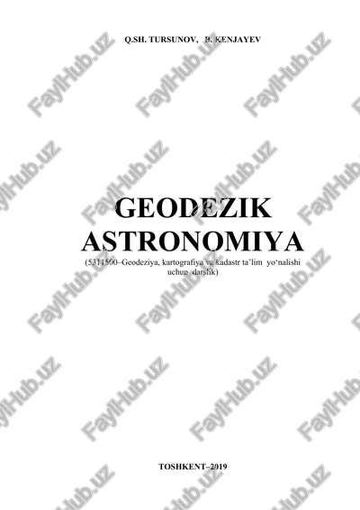 geodezik astronomiya — DOC