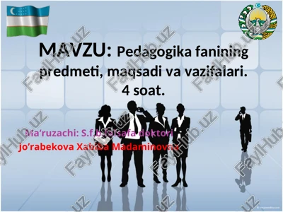 pedagogika fanining predmeti,maqsadi va vazifalari — PPT
