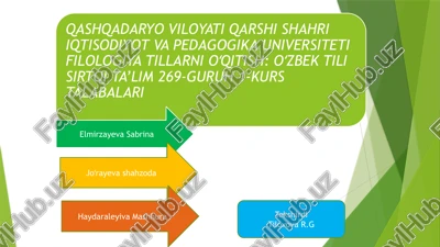 xalq dostonlari — PPTX