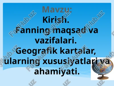 geografik kartalar — PPTX