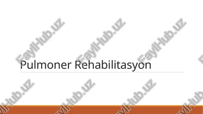 pulmoner rehabilitasyon — PPTX