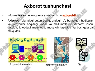 axborottushunchasi — PPT