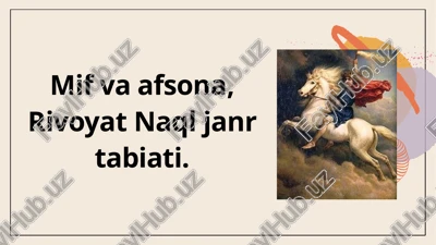 mif va afsona, rivoyat — PPTX