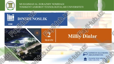 yahudiylik ta'limoti — PPTX
