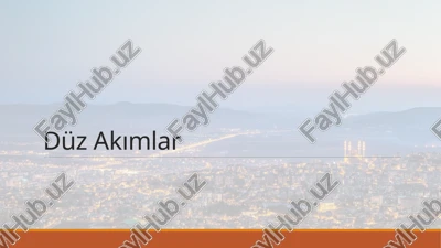 düz akımlar — PPTX