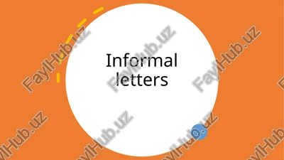 informal letters — PPTX