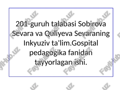 inklyuziv ta'lim faoliyat resurslari — PPTX