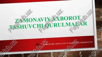 zamonaviy axborot tashuvchi qurulmalar — PPTX