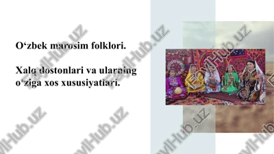 o‘zbekmarosimfolklori — PPTX