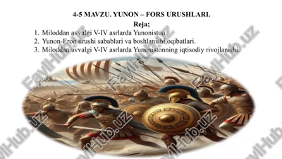 yunon – fors urushlari — PPTX