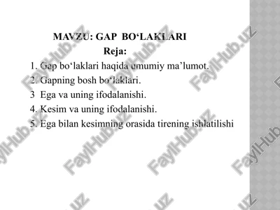 gap bo‘laklari — PPTX
