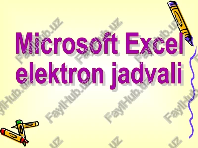 microsoft excel — PPT