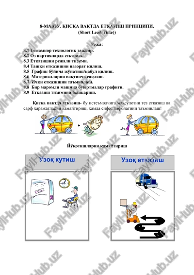qisqa vaqtda etkazish printsipi — DOCX