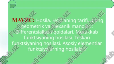 hosila — PPTX