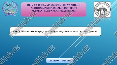 erkin saylovlar fuqarolik jamiyatining asosiy belgisi — PPT