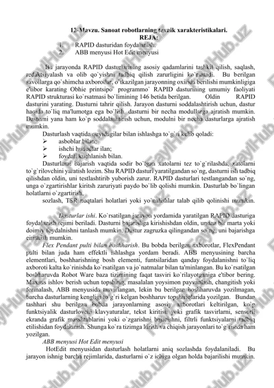 sanoat robotlar texnikasi — DOCX