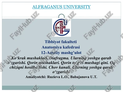 alfraganus university — PPTX