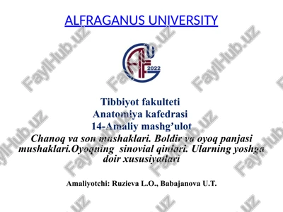 amaliy mashg'ulot — PPTX