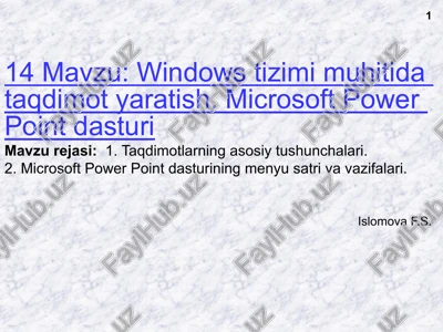 powerpoint — PPTX
