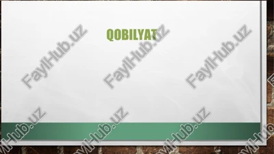 qobilyat — PPT