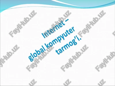 internet — PPT