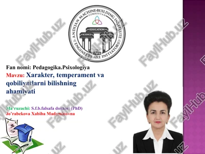 temperament va uning turlari — PPT