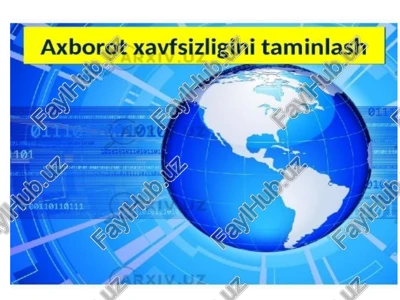 axborot va uning turlari — PPTX