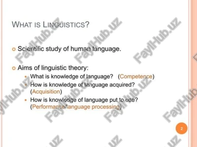 what is linguistics? — PPTX