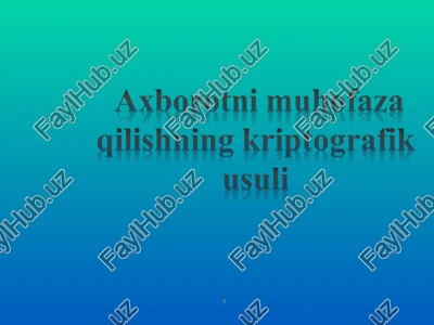 axborotni muhofaza qilishning kriptografik usuli — PPT