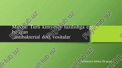 beta-laktam antibiotiklari — PPTX