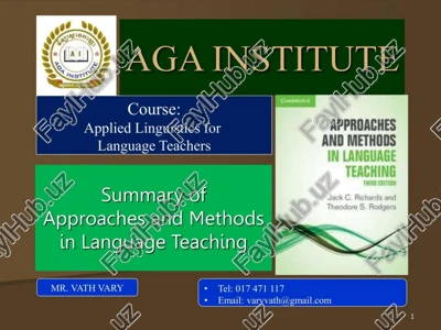 applied linguistics for language teachers — PPTX