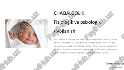 chaqaloqlik — PPTX