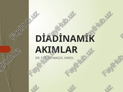 diadinamik akımlar — PPTX