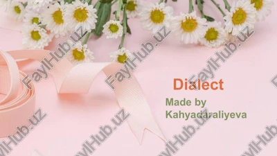 dialects — PPTX