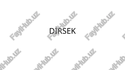 dirsek — PPTX