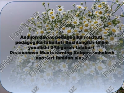 egma va egra xalqaro baholash dasturi — PPTX