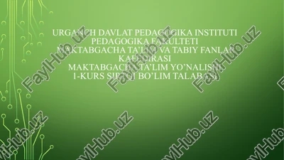 dehqonchilik va bog'dorchilik sohalari haqida suhbat — PPTX
