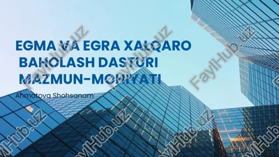 egma va egra xalqaro baholash dasturi — PPTX