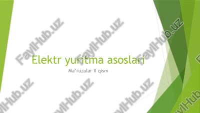 elektryuritmaasoslari — PPTX