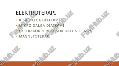 kısa dalga diatermi — PPTX