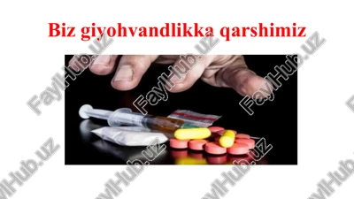 xalqaro narkomaniyaga qarshi kurash — PPTX