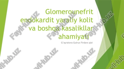 glomerulonefrit — PPTX