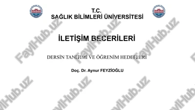i̇letişim becerileri — PPTX