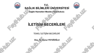 sözlü i̇letişim — PPTX