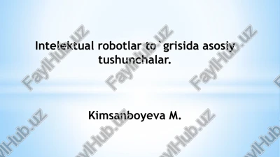 intellektualrobotlar — PPTX