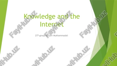 knowledge and the internet — PPTX