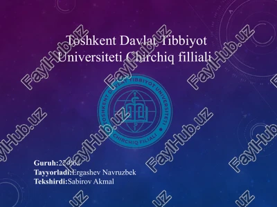 o‘tkir qorin sindromini simulyatsiya qiluvchi kasalliklar tasnifi — PPTX