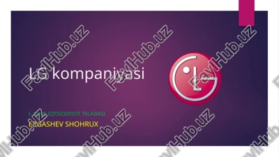 lgkompaniyasininghozirgikundagio’rni — PPTX